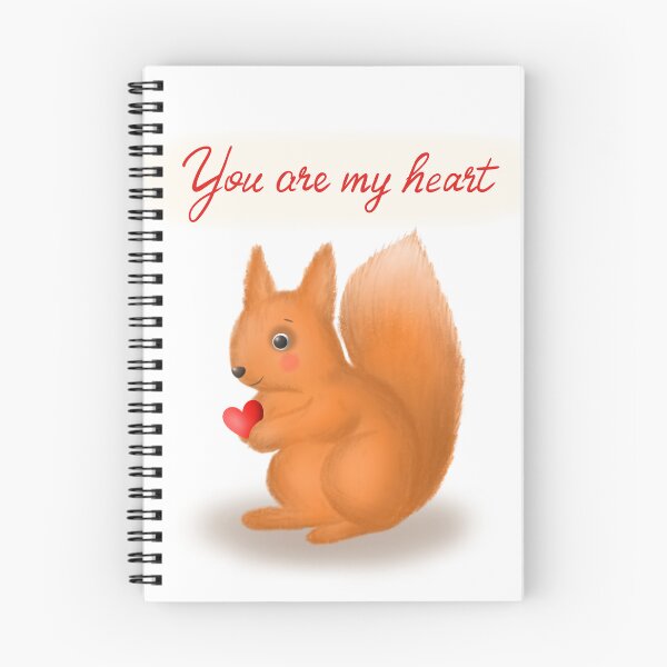 Item preview, Cute Squirrel with Heart – “You Are My Heart” designed and sold by LiudmylaMaika.
