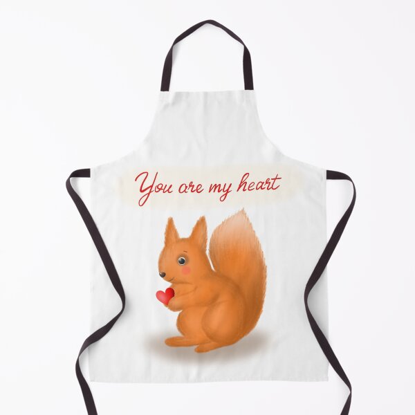 Item preview, Cute Squirrel with Heart – “You Are My Heart” designed and sold by LiudmylaMaika.