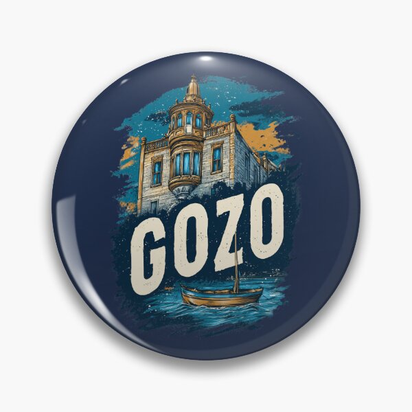 Item preview, Gozo Malta motif with historic building and boat – Mediterranean island design designed and sold by Meiersbeste.