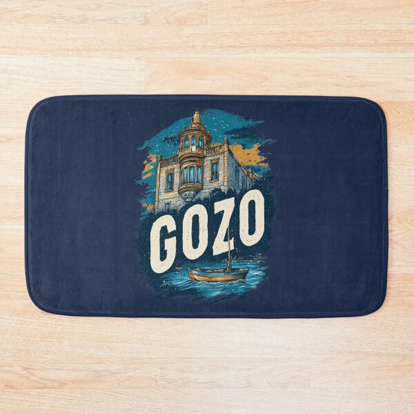 Item preview, Gozo Malta motif with historic building and boat – Mediterranean island design designed and sold by Meiersbeste.