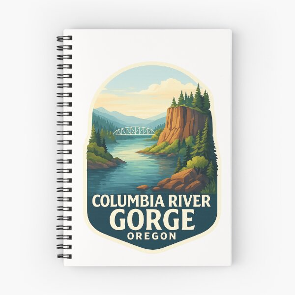 Item preview, Columbia River Gorge Oregon Cliffside River View designed and sold by Places On Earth.