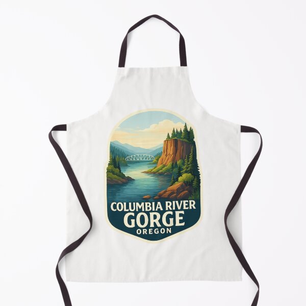 Item preview, Columbia River Gorge Oregon Cliffside River View designed and sold by Places On Earth.