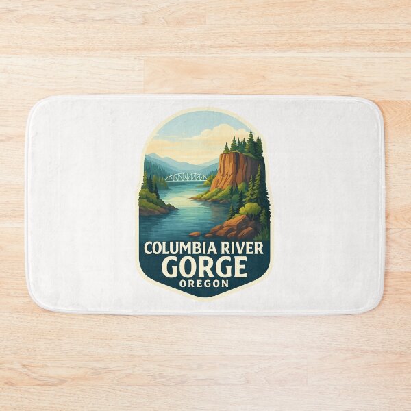 Item preview, Columbia River Gorge Oregon Cliffside River View designed and sold by Places On Earth.
