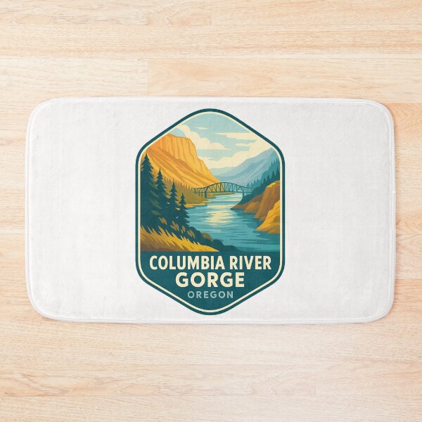 Item preview, Columbia River Gorge Oregon Sunset Over River and Mountains designed and sold by Places On Earth.