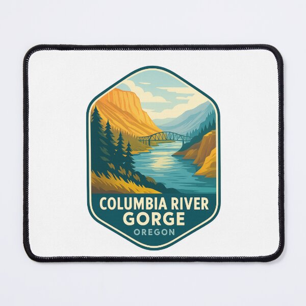 Item preview, Columbia River Gorge Oregon Sunset Over River and Mountains designed and sold by Places On Earth.