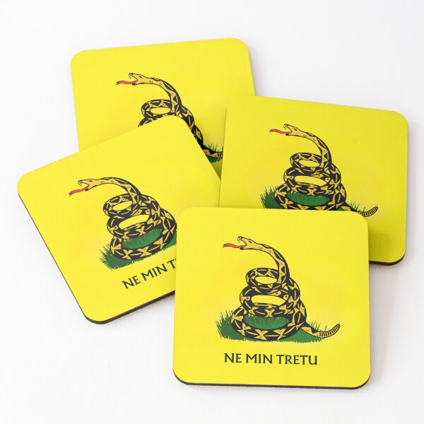 Item preview, Esperanto Gadsden flag/Don't tread on me (custom) designed and sold by The Language Nerd Shop.