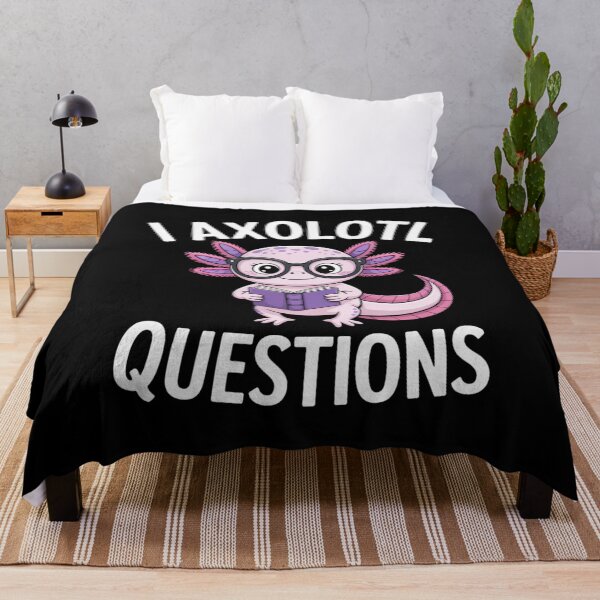 Item preview, I Axolotl Questions Animal Pun Nerd designed and sold by Gogetgiggles.