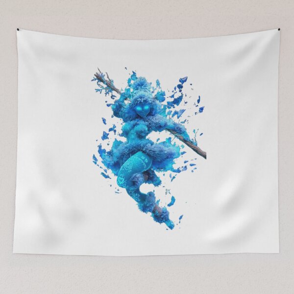 Item preview, Ice Spirit Elemental Shaman Female Warrior designed and sold by AlexLineArt.
