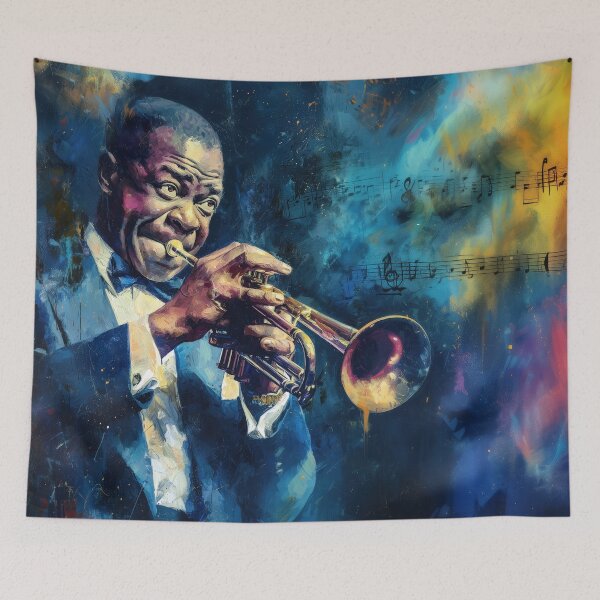 Item preview, Louis Armstrong Art, Cart, Bar, Gift, Lover, Music designed and sold by jmgstore.