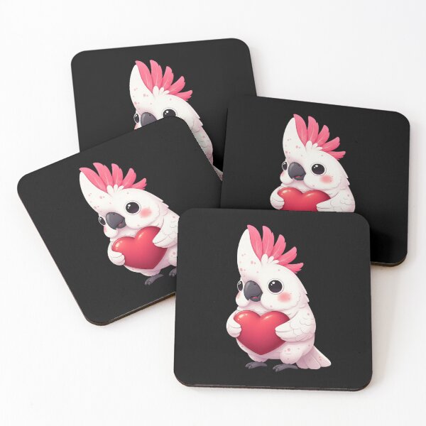 Item preview, Valentine Cockatoo Holding A Heart Cute Bird Lover designed and sold by Gogetgiggles.