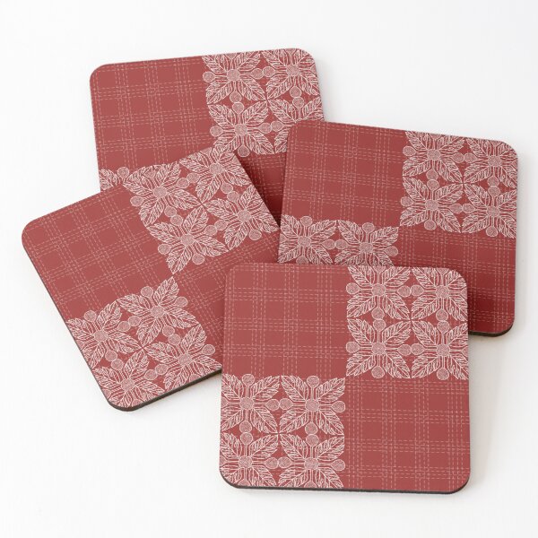 Item preview, Ulu hawaiian quilt + palaka inspired designed and sold by Pamahoa Designs.