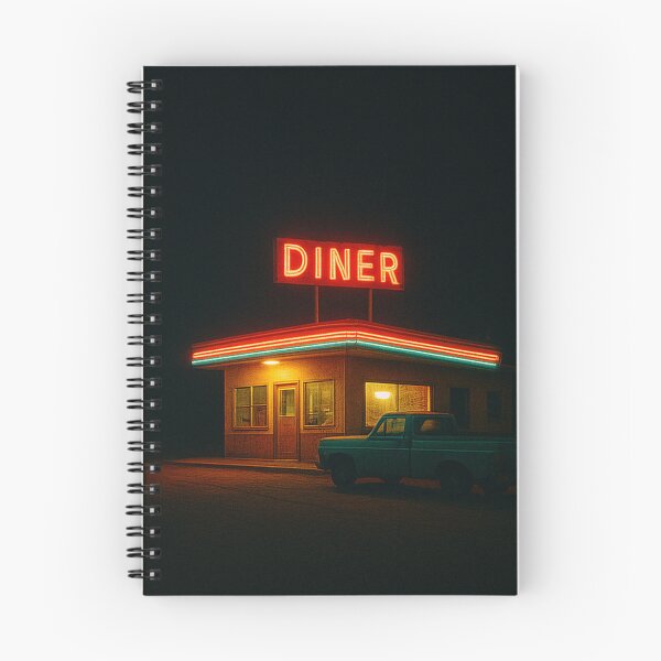 Item preview, Neon Diner – Cinematic Retro Night Photography designed and sold by BadaBingBear.