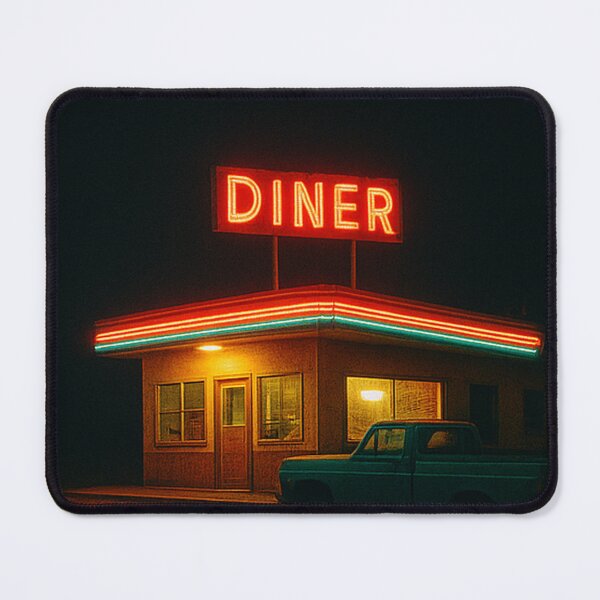 Item preview, Neon Diner – Cinematic Retro Night Photography designed and sold by BadaBingBear.