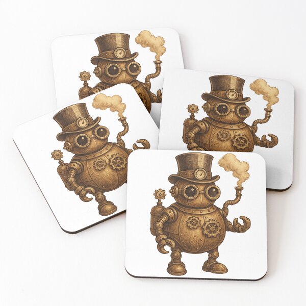 Item preview, Steampunk Gentleman Automaton – Brass Clockwork Robot designed and sold by Papier Atelier Art.