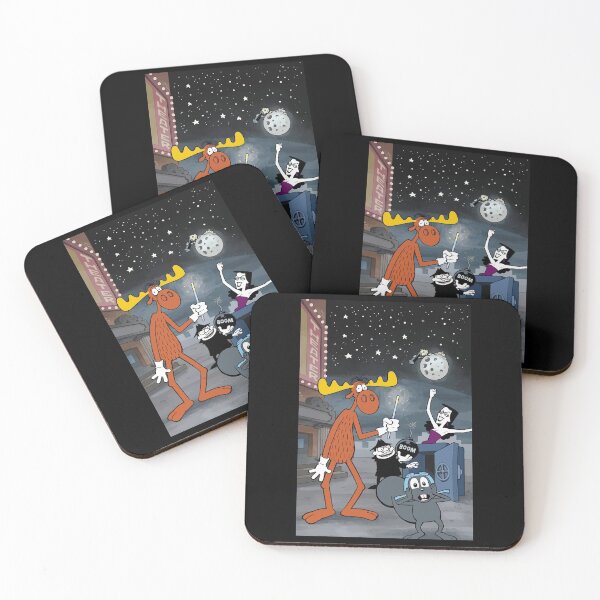 Item preview, Rocky and Bullwinkle - Saturday Morning Cartoon - Classic Cartoon designed and sold by CalroStudiio.
