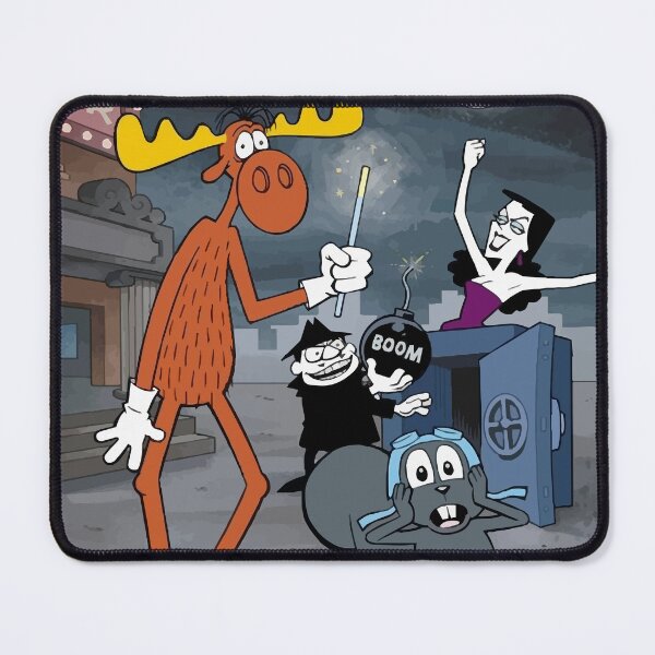Item preview, Rocky and Bullwinkle - Saturday Morning Cartoon - Classic Cartoon designed and sold by CalroStudiio.