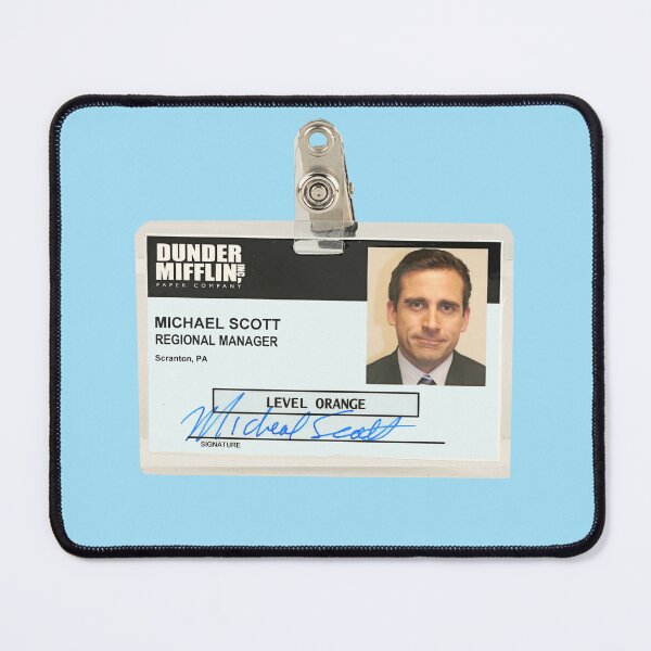 Item preview, Michael Scott badge designed and sold by Indepp.