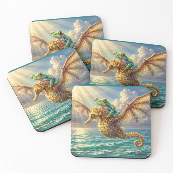 Item preview, Winged Seahorse Give Takes Frog on  an Adventure designed and sold by Tridentulus.