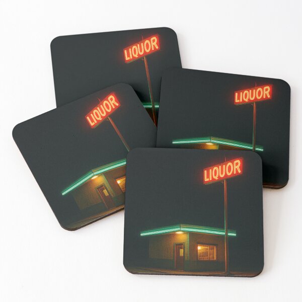 Item preview, Neon Liquor – Cinematic Retro Night Photography designed and sold by BadaBingBear.
