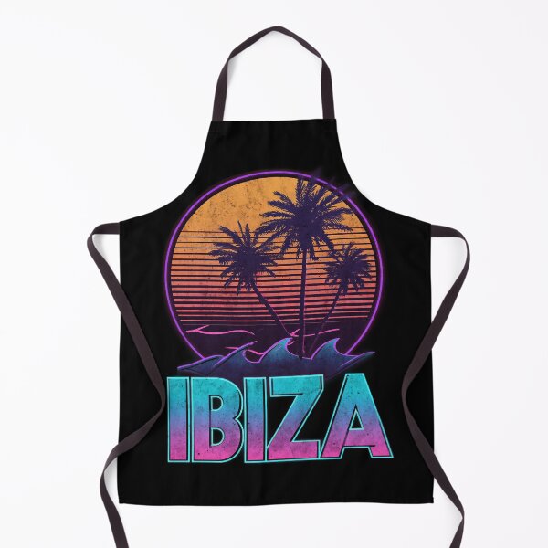Item preview, Ibiza Neon Sunset with Palm Trees – Retro Synthwave Island Motif designed and sold by Meiersbeste.