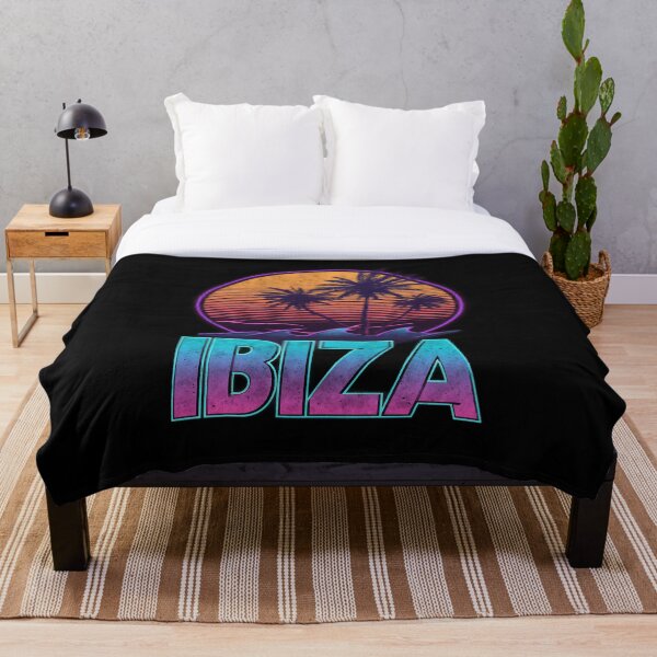 Item preview, Ibiza Neon Sunset with Palm Trees – Retro Synthwave Island Motif designed and sold by Meiersbeste.