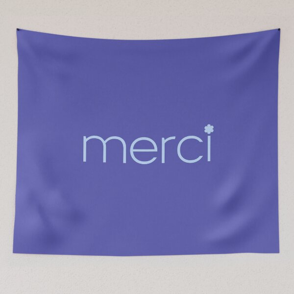 Item preview, Simple Merci Thank You French Gratitud designed and sold by KiwiRider.