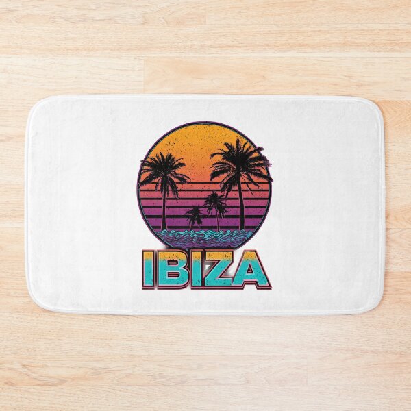 Item preview, Ibiza Neon Sunset with Palm Trees – Retro Island Motif designed and sold by Meiersbeste.