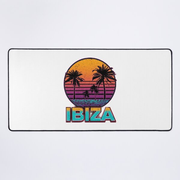 Item preview, Ibiza Neon Sunset with Palm Trees – Retro Island Motif designed and sold by Meiersbeste.