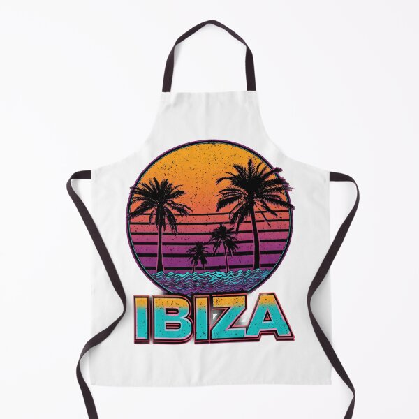 Item preview, Ibiza Neon Sunset with Palm Trees – Retro Island Motif designed and sold by Meiersbeste.