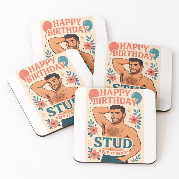 Item preview, Happy Birthday Stud – Sexy Gay Greeting  designed and sold by Places On Earth.