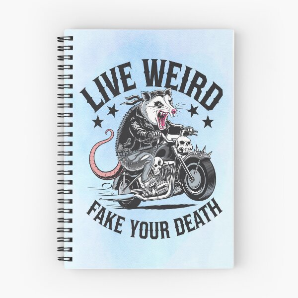 Item preview, Live Weird Fake Your Death – Rebel Possum Rider designed and sold by MysticOzzy.