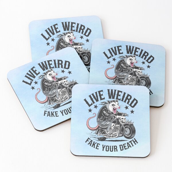 Item preview, Live Weird Fake Your Death – Rebel Possum Rider designed and sold by MysticOzzy.