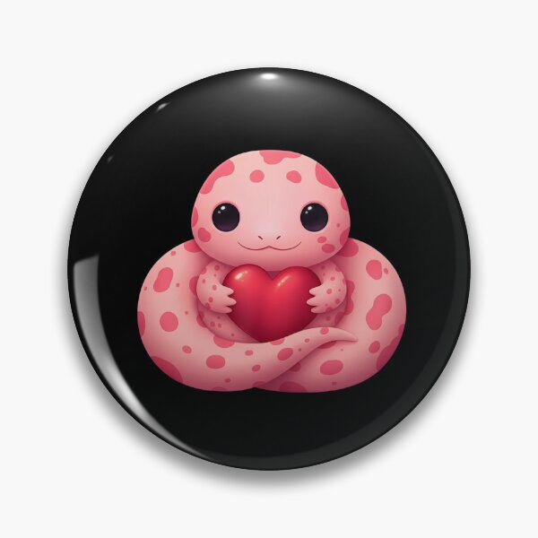Item preview, Cute Pink Snake Holding a Heart Valentine's Day Lover designed and sold by Gogetgiggles.