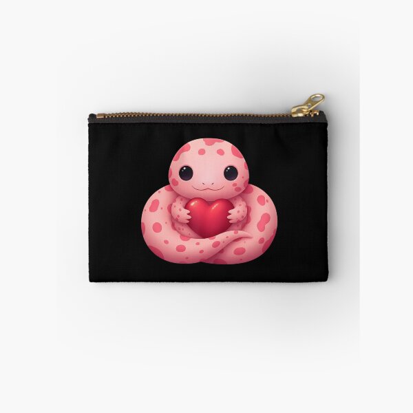 Item preview, Cute Pink Snake Holding a Heart Valentine's Day Lover designed and sold by Gogetgiggles.