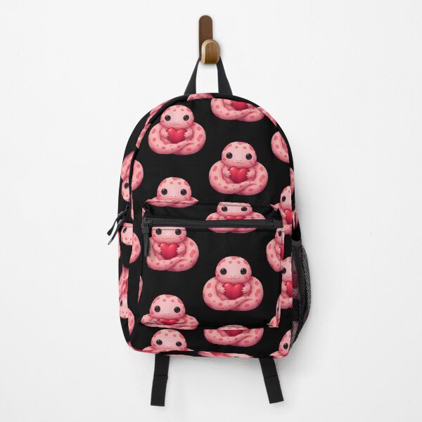 Item preview, Cute Pink Snake Holding a Heart Valentine's Day Lover designed and sold by Gogetgiggles.