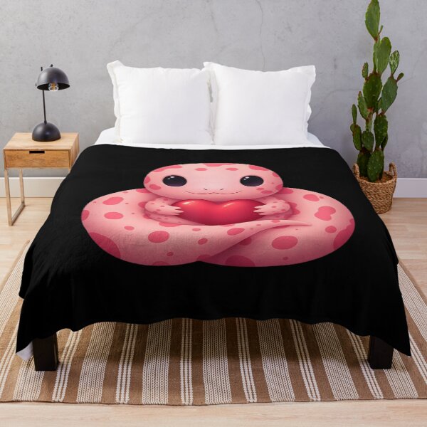 Item preview, Cute Pink Snake Holding a Heart Valentine's Day Lover designed and sold by Gogetgiggles.