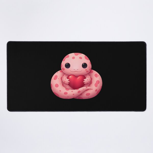 Item preview, Cute Pink Snake Holding a Heart Valentine's Day Lover designed and sold by Gogetgiggles.