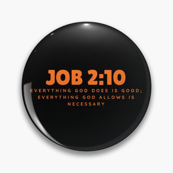 Item preview, Everything God Does Is Good – Job 2:10 Orange Typography Christian designed and sold by MoriaStore.