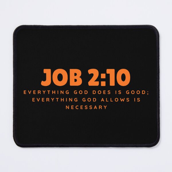 Item preview, Everything God Does Is Good – Job 2:10 Orange Typography Christian designed and sold by MoriaStore.