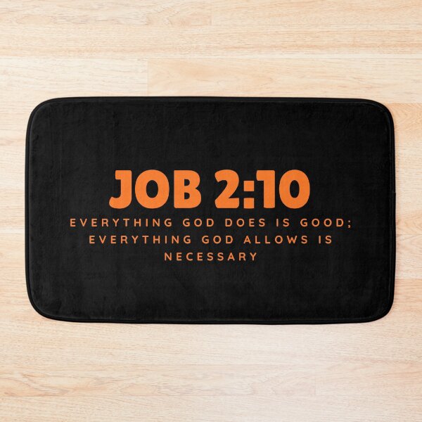 Item preview, Everything God Does Is Good – Job 2:10 Orange Typography Christian designed and sold by MoriaStore.
