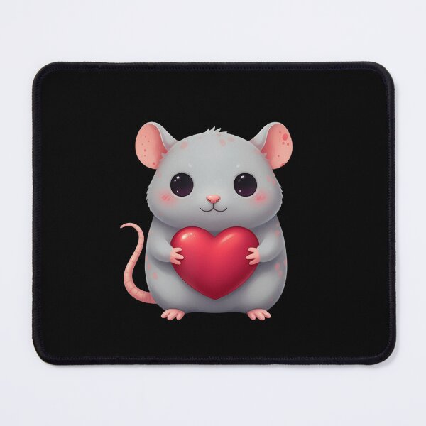 Item preview, Cute Rat Holding A Heart Valentine's Day Lover designed and sold by Gogetgiggles.