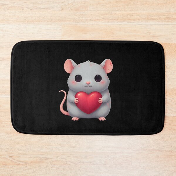 Item preview, Cute Rat Holding A Heart Valentine's Day Lover designed and sold by Gogetgiggles.