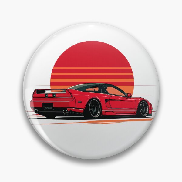 Item preview, Acura NSX classic Red Summer illustration designed and sold by blackdogshop.
