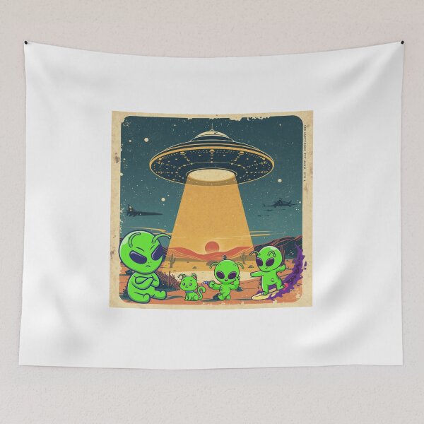 Item preview, vintage sci-fi UFO beaming light designed and sold by tsintsinshop.