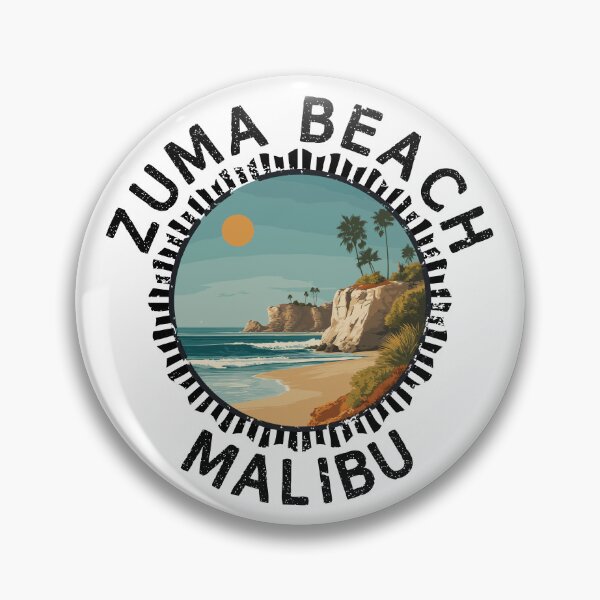 Item preview, Zuma Beach - Malibu (with Black Lettering) designed and sold by VelvetRoom.