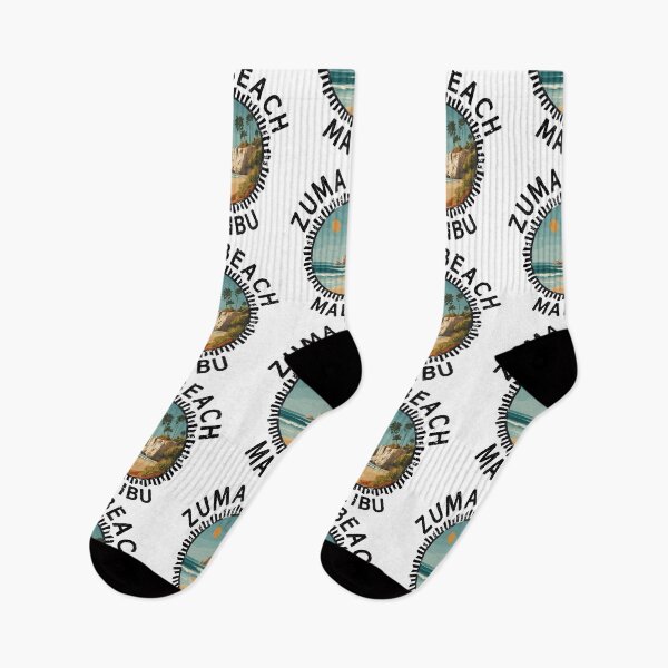 Item preview, Zuma Beach - Malibu (with Black Lettering) designed and sold by VelvetRoom.
