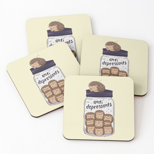 Item preview, Funny Hedgehog Anti Depressant Jar Animal Lover Zoo Boys Girls Kids designed and sold by rafaeltto.