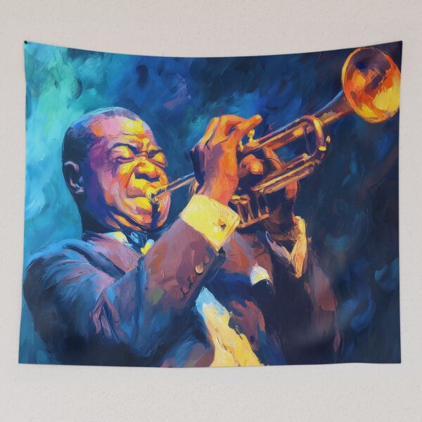 Item preview, Louis Armstrong Wall Art, Decor, Room, Music designed and sold by jmgstore.