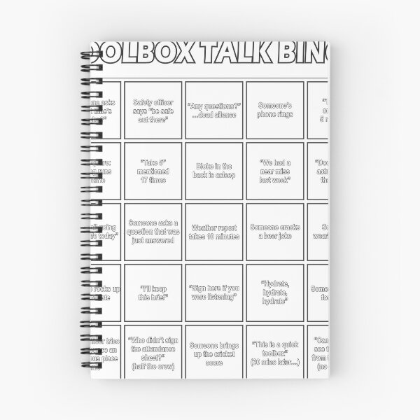 Item preview, Toolbox Talk Bingo designed and sold by OzzieRules.