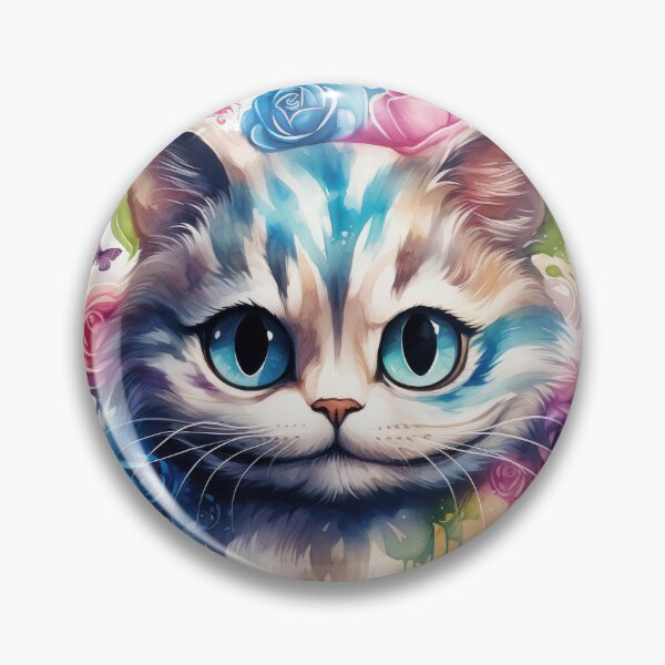 Item preview, Pastel Floral Cheshire Cat designed and sold by DigiPixieForge.